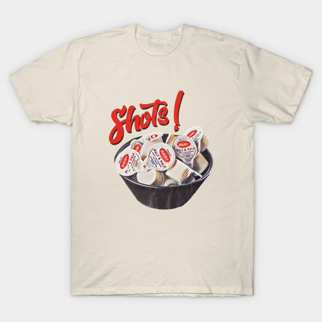 Drinking Shots T-Shirt by karutees